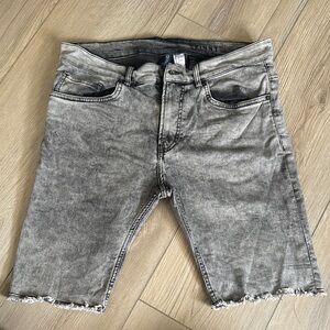 H&M Gray Distressed Jean Shorts